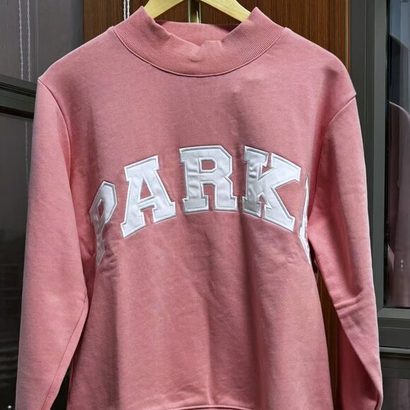 PARKE Valentine's Varsity Mockneck (Blush + Lavender)👕🤍 - Picture 2 of 8